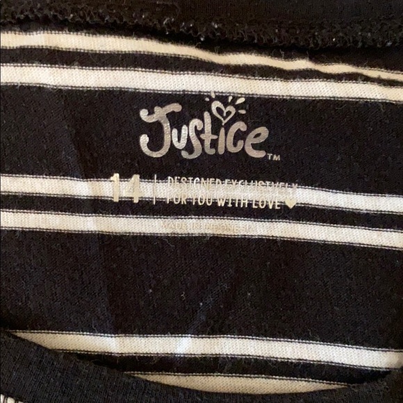 Girls Long sleeve Justice shirt - Picture 2 of 3